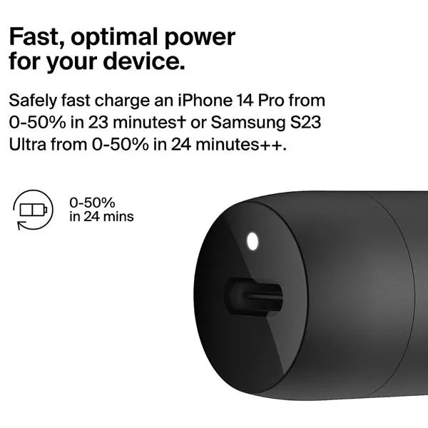 BELKIN BOOSTCHARGE USB-C PD Car Charger 30W