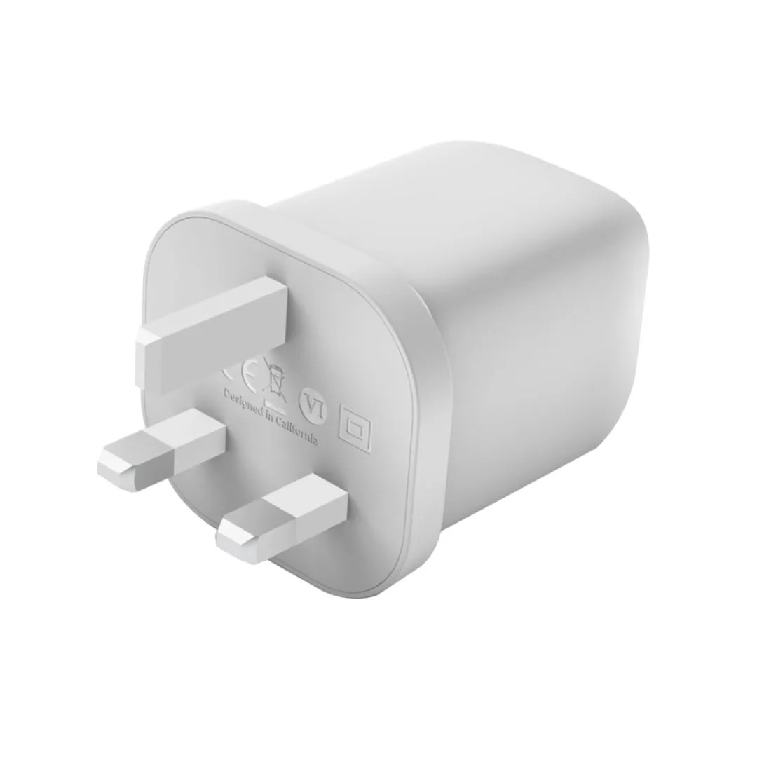 Belkin WCH013myWH 65W Dual USB-C Wall Charger (White)