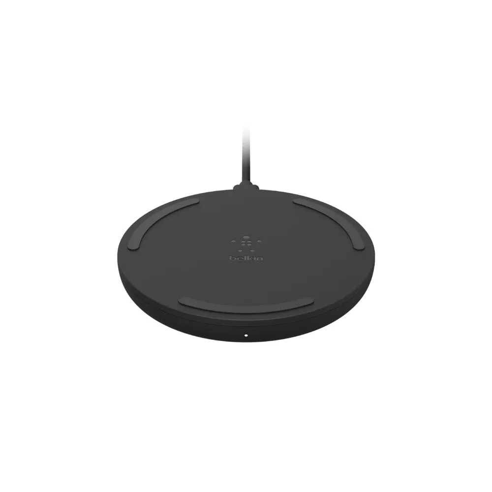 Belkin WIA001BTBK mobile device charger Smartphone Black AC Wireless charging Fast charging Outdoor