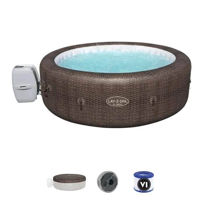 Bestway (60023) Above Ground Portable Lay Z Spa st mortiz 85in×28 in  / 7ft x 2.3ft