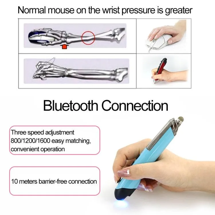 Bluetooth Capacitive Pen Mouse PR-08 - Multifunctional Wireless 4-Key Design