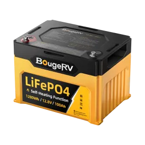 BougeRV 12V 100Ah LiFePO4 Battery