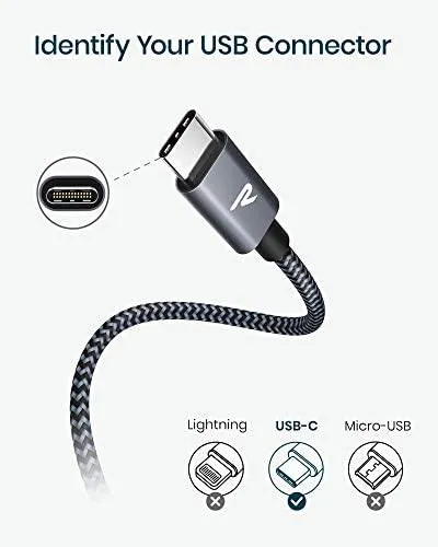 Braided USB Type C Cable.