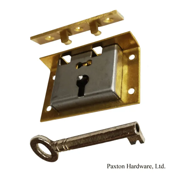 Brass Lift Lid Box Locks, 5/8 inch to pin