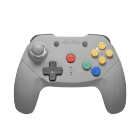 Brawler64 bluetooth wireless controller gamepad NSO edition for Nintendo Switch, Switch Online & PC - Grey | Retro Fighters