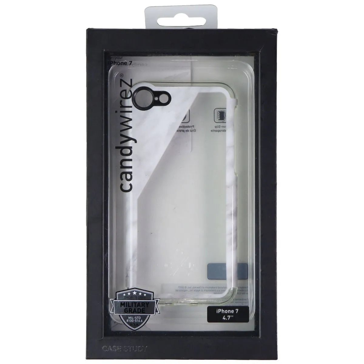 Candywirez Case Study Case for Apple iPhone 8 / iPhone 7 - White Marble Slant