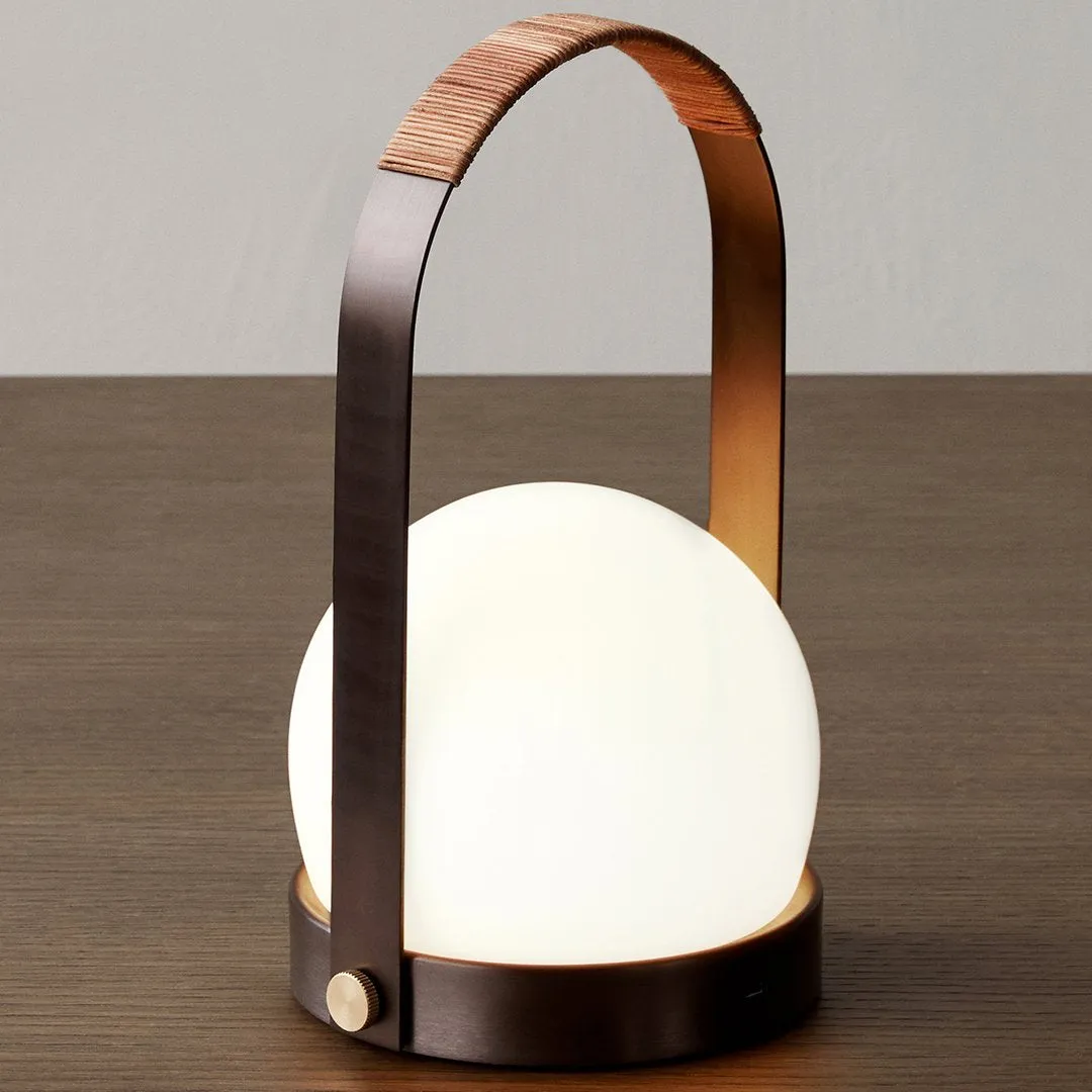 Carrie Portable Table Lamp - Bronzed Brass