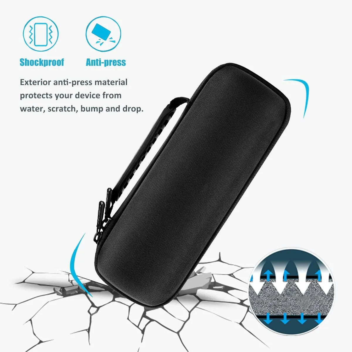 (CASE ONLY) Hard Travel Case for UE BOOM 2 / UE Boom Wireless Portable Speaker | ProCase