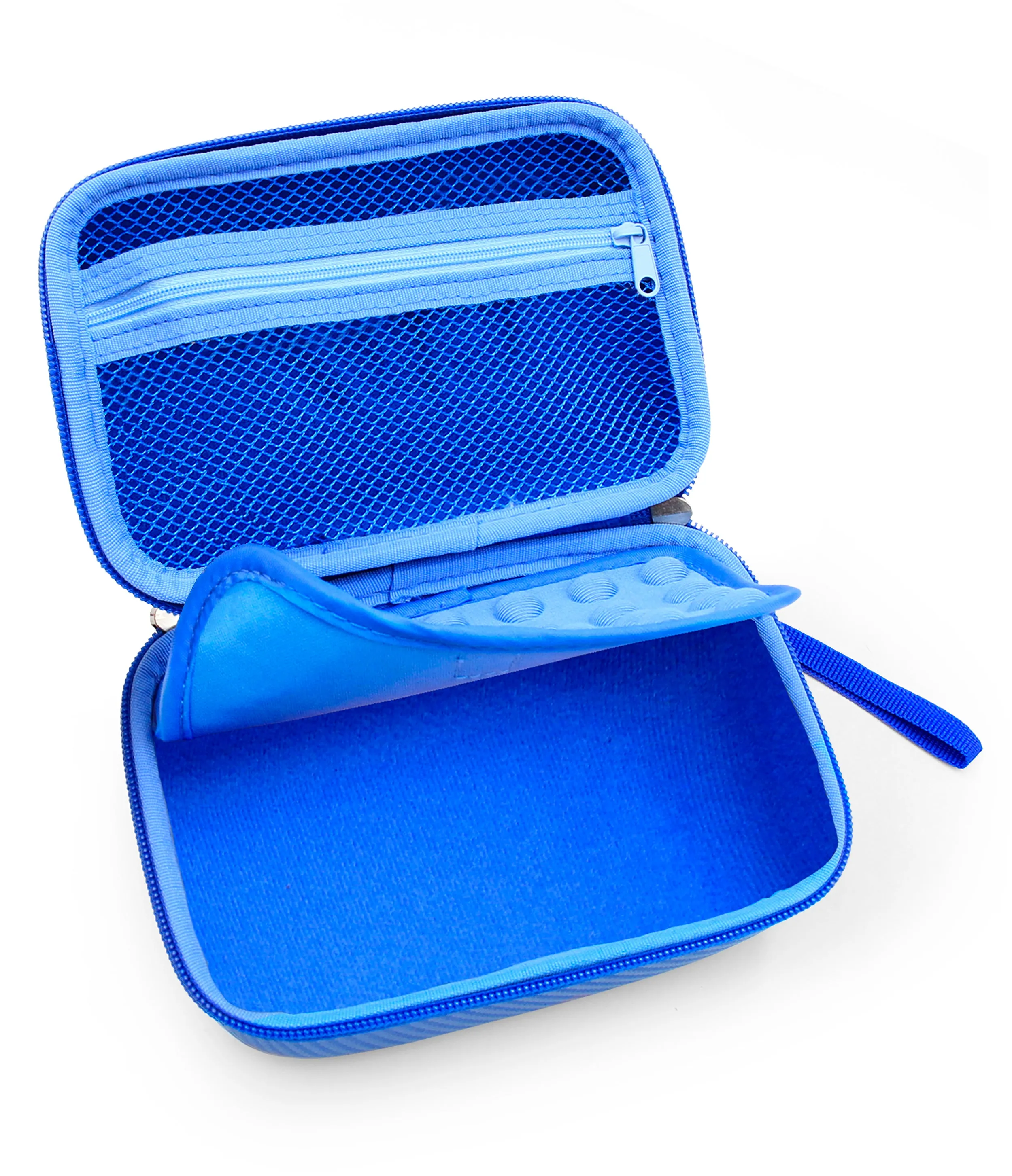 CASEMATIX Blue Travel Case for HP Sprocket Select Portable Photo Printer, Sprocket Photo Paper, Cable and Picture Accessories, Includes Case Only