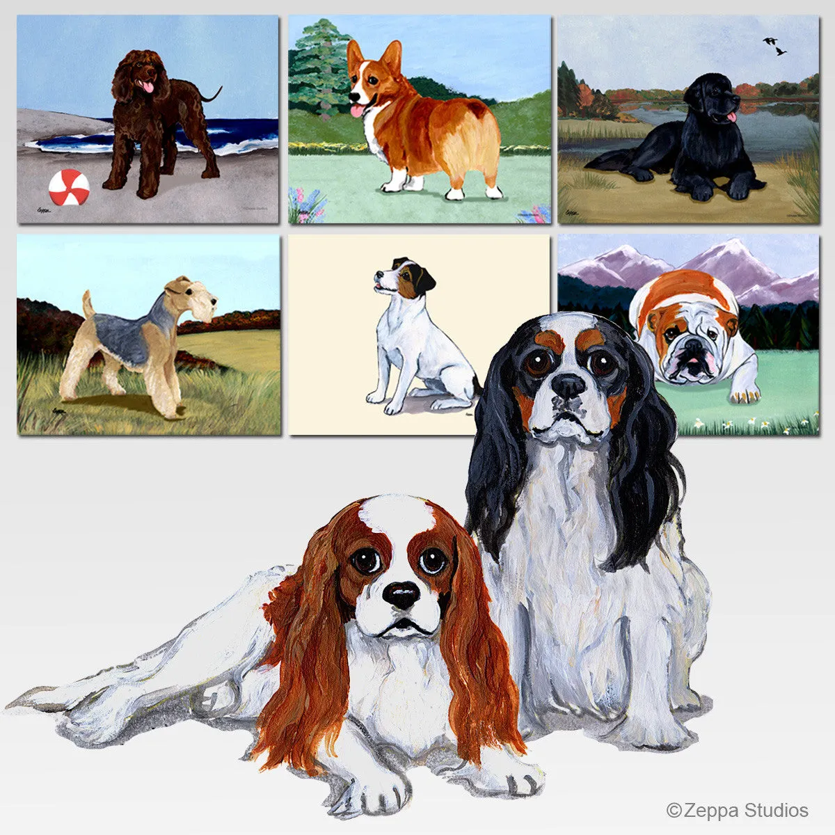 Cavalier King Charles Spaniel Scenic Mouse Pad