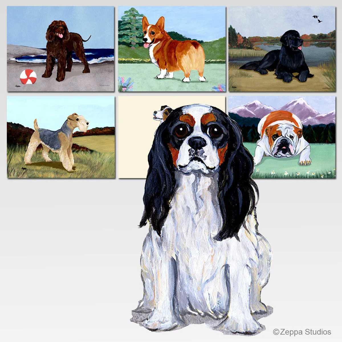 Cavalier King Charles Spaniel Scenic Mouse Pad