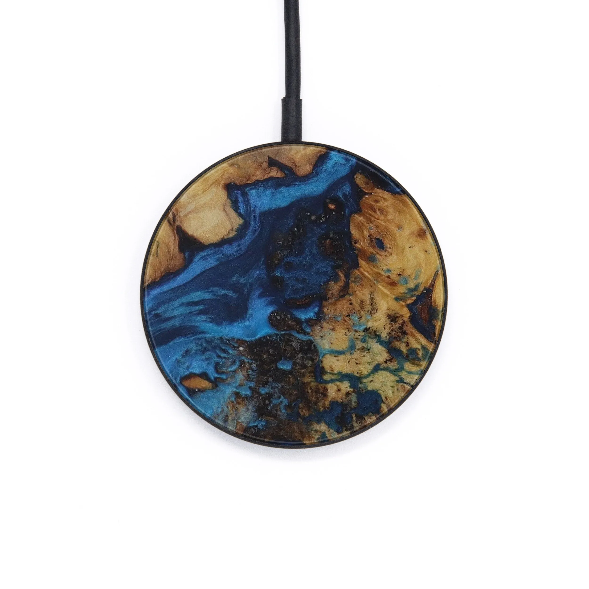 Circle Wood Resin Wireless Charger - Ediva (Mosaic, 592180)