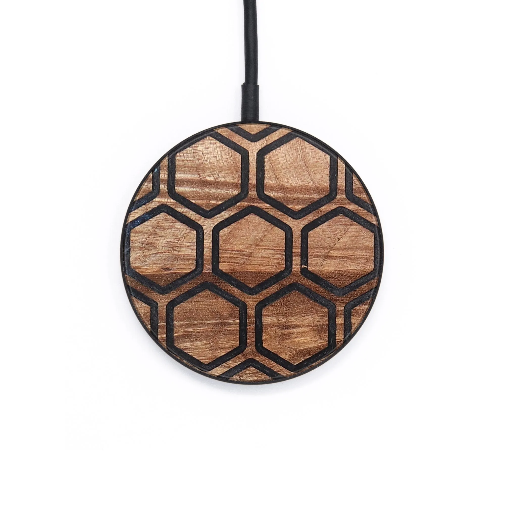 Circle Wood Wireless Charger - Charlee (Pattern, 726605)