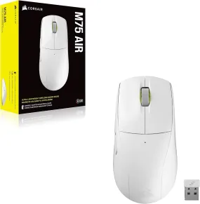 【優惠價】Corsair M75 AIR Wireless 超輕量無線遊戲滑鼠 White CH-931D101-AP