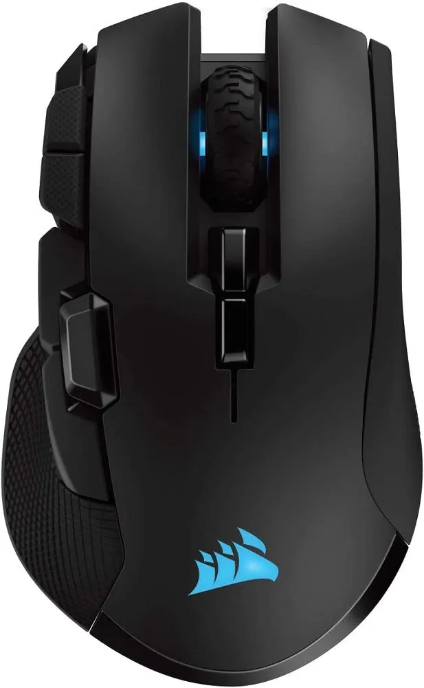 Corsair Mouse Ironclaw Wireless RGB - FPS and MOBA Gaming Mouse - 18,000 DPI Optical Sensor - Sub-1 ms SLIPSTREAM Wireless