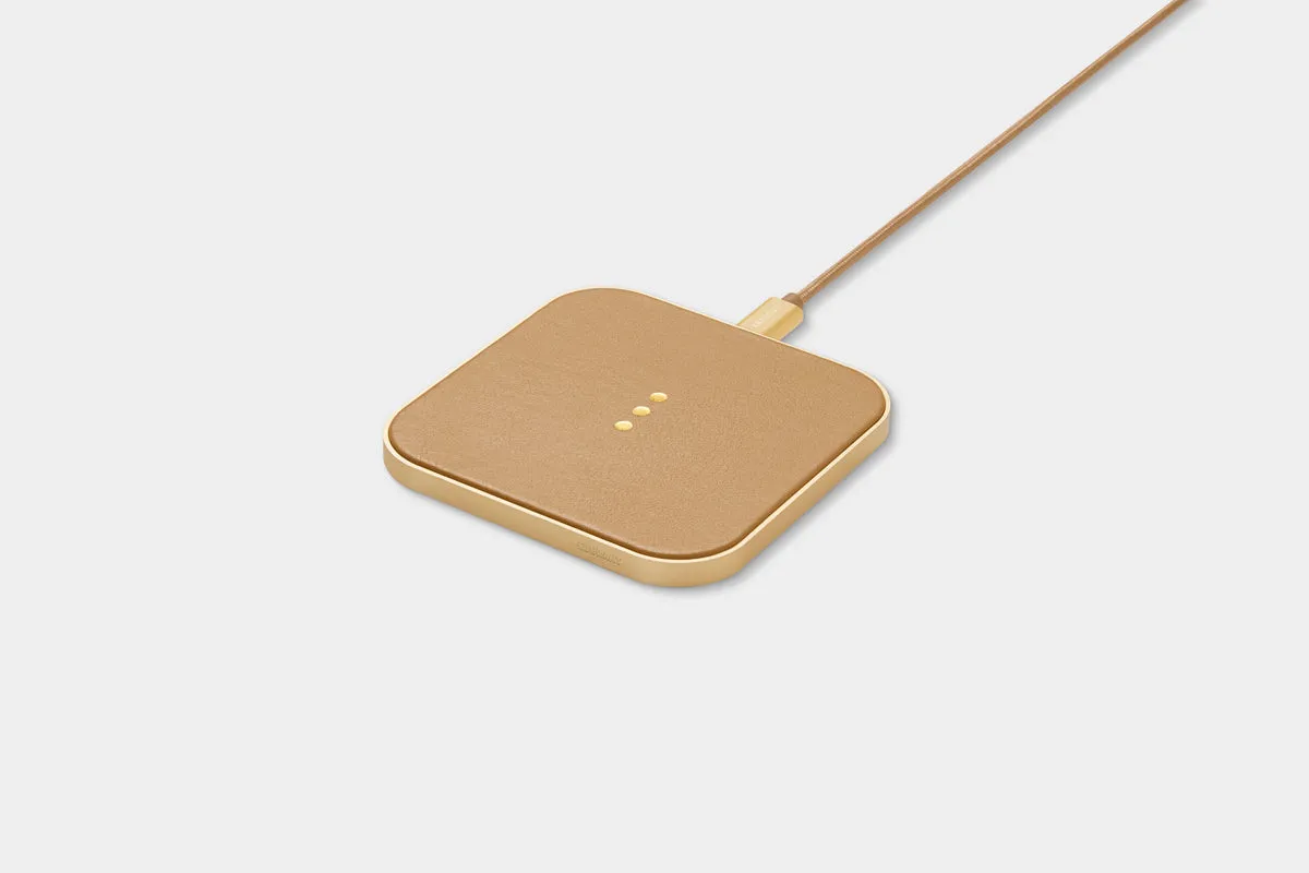 Courant Catch 1 Wireless Leather Charger in Cortado