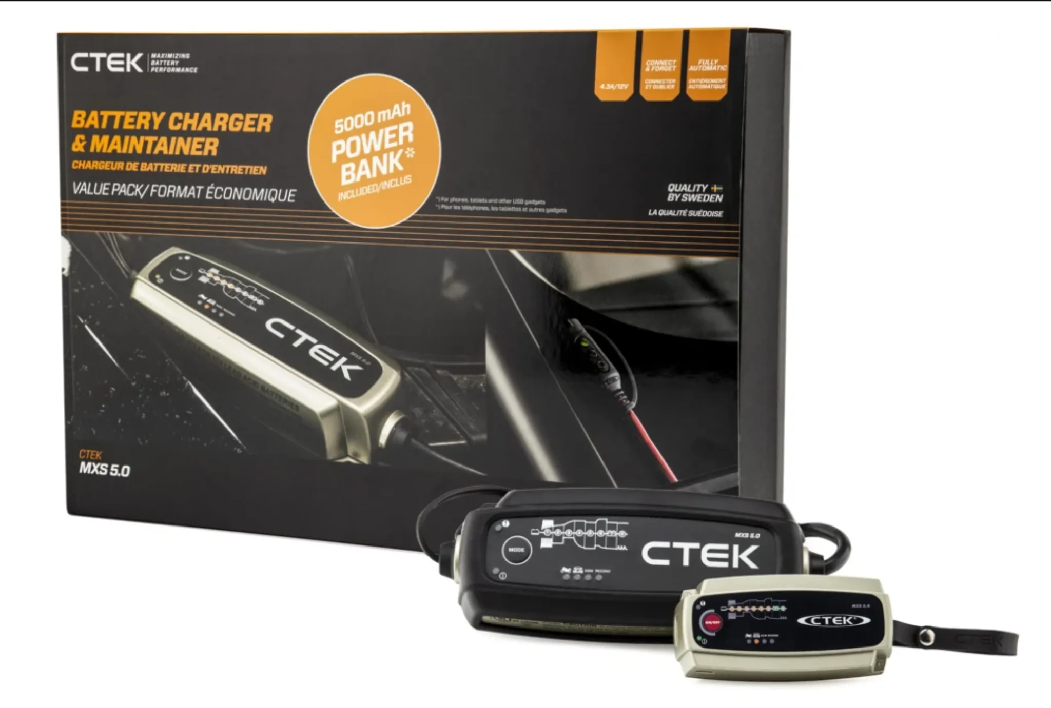 CTEK MXS 5.0 Battery Care Kit