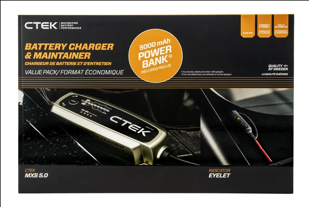 CTEK MXS 5.0 Battery Care Kit