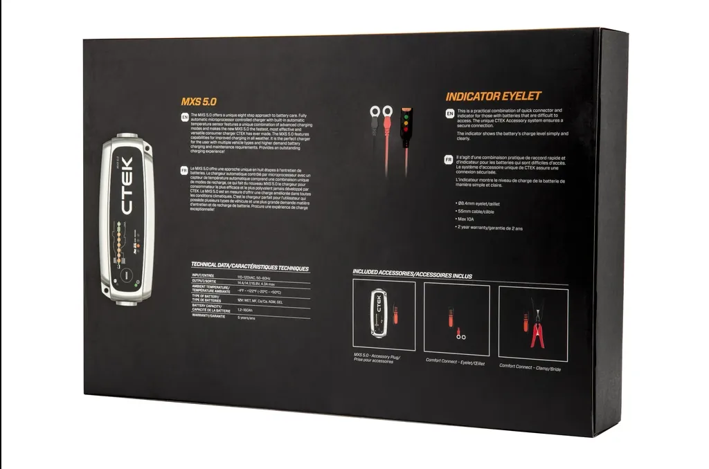 CTEK MXS 5.0 Battery Care Kit