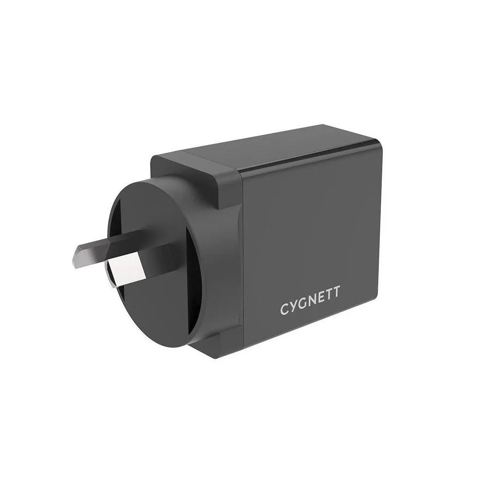 Cygnett 18W PD AC Charger   USB-C to USB-C 1.5M - Black