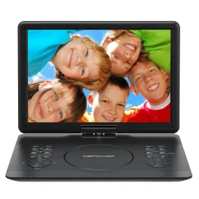 DBPOWER 16.9" Portable DVD Player with 15.6" HD Swivel Large Screen，Support USB/SD/ DVD/TV Sync(Do Not Support Blu-Ray)