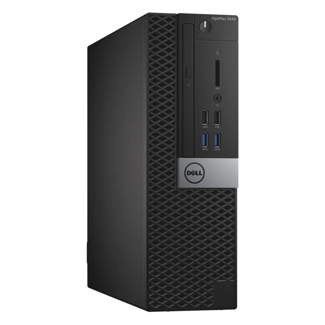 Dell OptiPlex 5040, SFF Desktop Bundled with Dual Monitor 2 x 22" LCD, Intel Core i5-6400, 2.7GHz, 8GB RAM, 256GB SSD, Windows 10 Pro - Grade A Refurbished