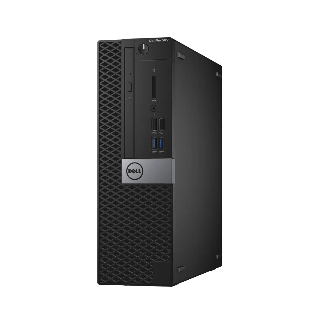 Dell Optiplex 5055, SFF Desktop, AMD Ryzen-2200G, 3.5GHz, 16GB RAM, 256GB SSD, Windows 10 Pro - Grade A Refurbished