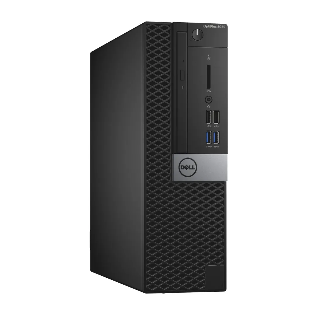 Dell Optiplex 5055, SFF Desktop, AMD Ryzen-2200G, 3.5GHz, 16GB RAM, 256GB SSD, Windows 10 Pro - Grade A Refurbished