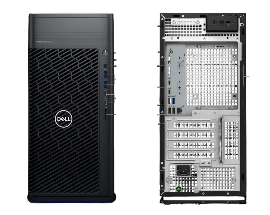 Dell Precision 3680 Tower Workstation, Intel i5-14500, 2.60GHz, 16GB RAM, 512GB SSD, W11P - 8KRPJ