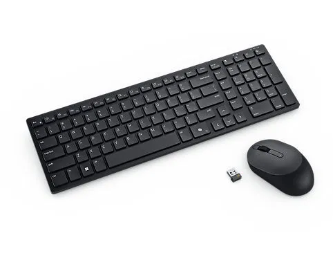 Dell Silent Keyboard And Mouse Km555 - Keyboard And Mouse Set - Qwertz - German - Black Input Device