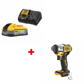 DeWalt DCBP520C 20V Max PowerStack Starter Kit w/ FREE DCF845B 20V Impact Driver