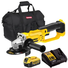 DeWalt DCG412N 18V 125mm Angle Grinder with 1 x 4.0Ah Battery & Charger in Bag