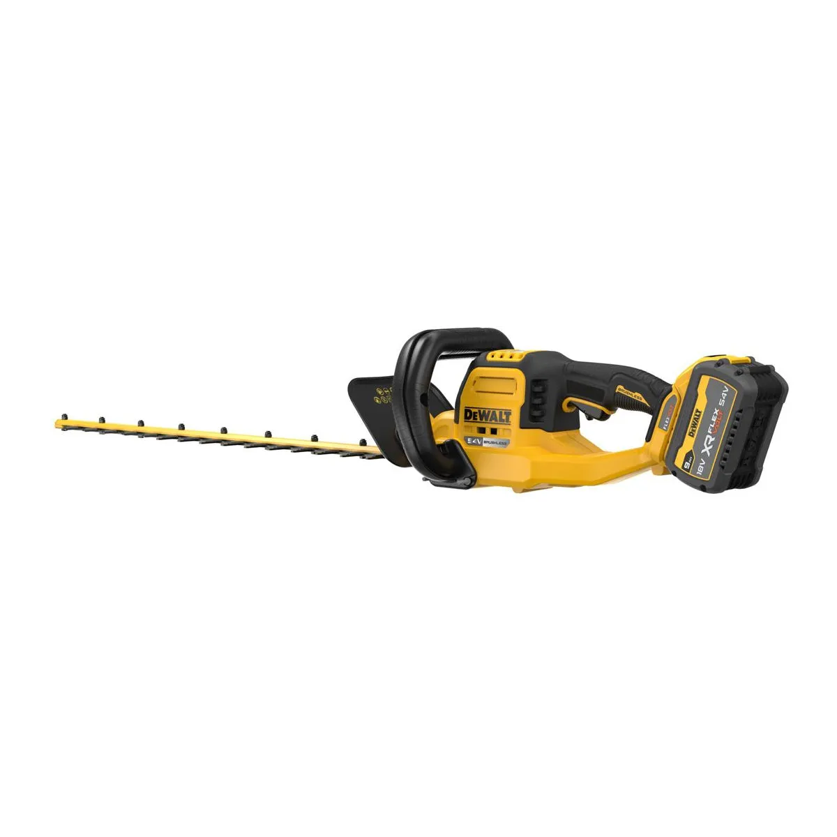 Dewalt DCMHT573X1 54V XR FlexVolt Hedge Trimmer 1 x 9.0Ah Battery & Fast Charger for Powerful Cutting