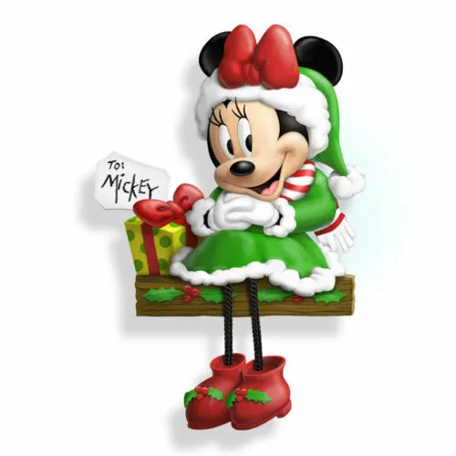 Disney Merry Minnie Christmas Shelf-Sitter Sculpture by The Bradford Exchange