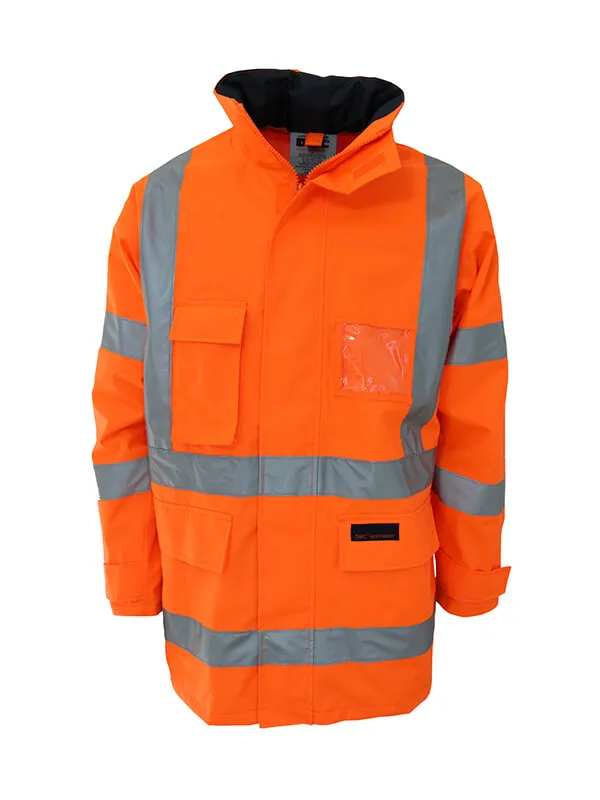 DNC Hi Vis Breathable Rain Jacket Bio Motion Tape (3571)