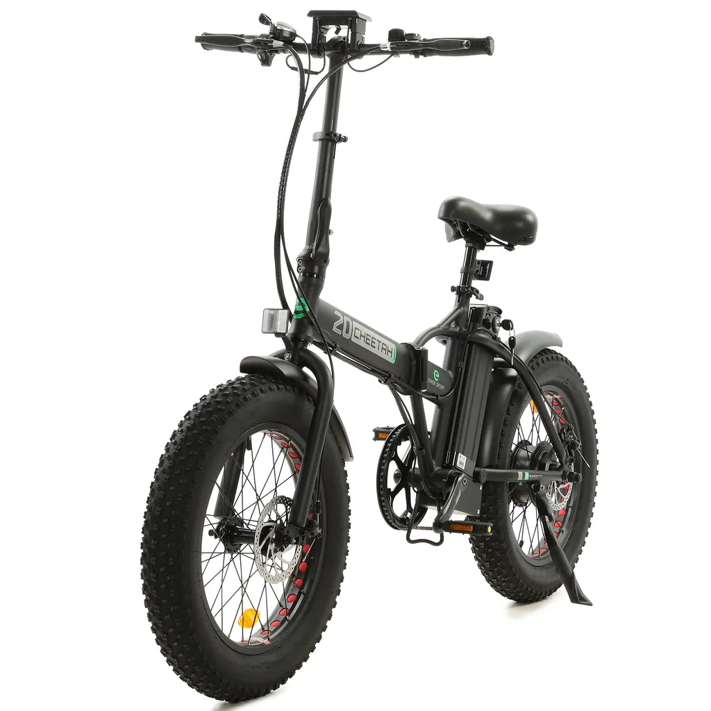 Ecotric 48V Fat Tire Portable and Folding Electric Bike with LCD Display