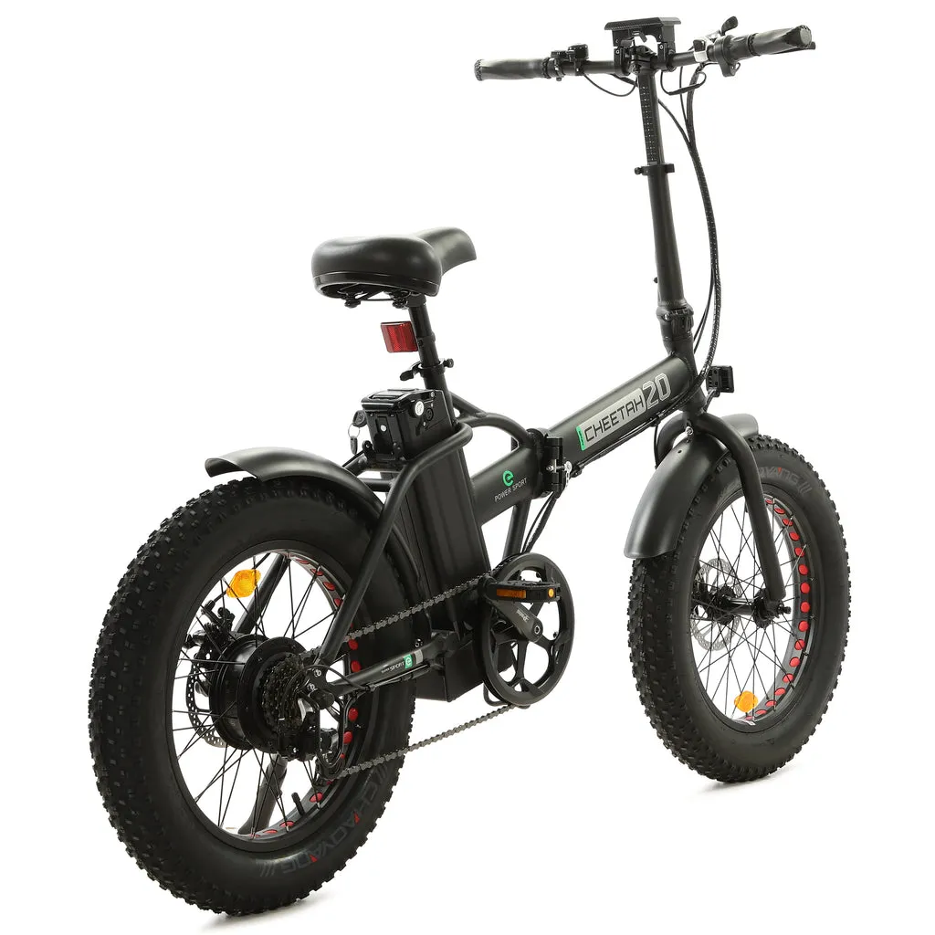 Ecotric 48V Fat Tire Portable and Folding Electric Bike with LCD Display