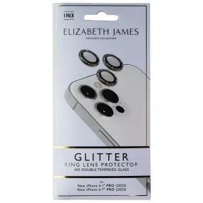 Elizabeth James Ring Lens Protector for iPhone 15 Pro/15 Pro Max - Glitter