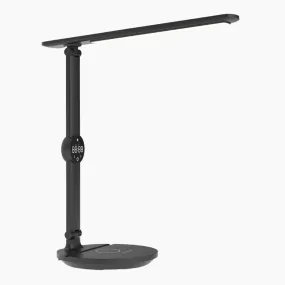 Ergo Eye Care Led Desk Lamp with Qi Charger & Digital Clock