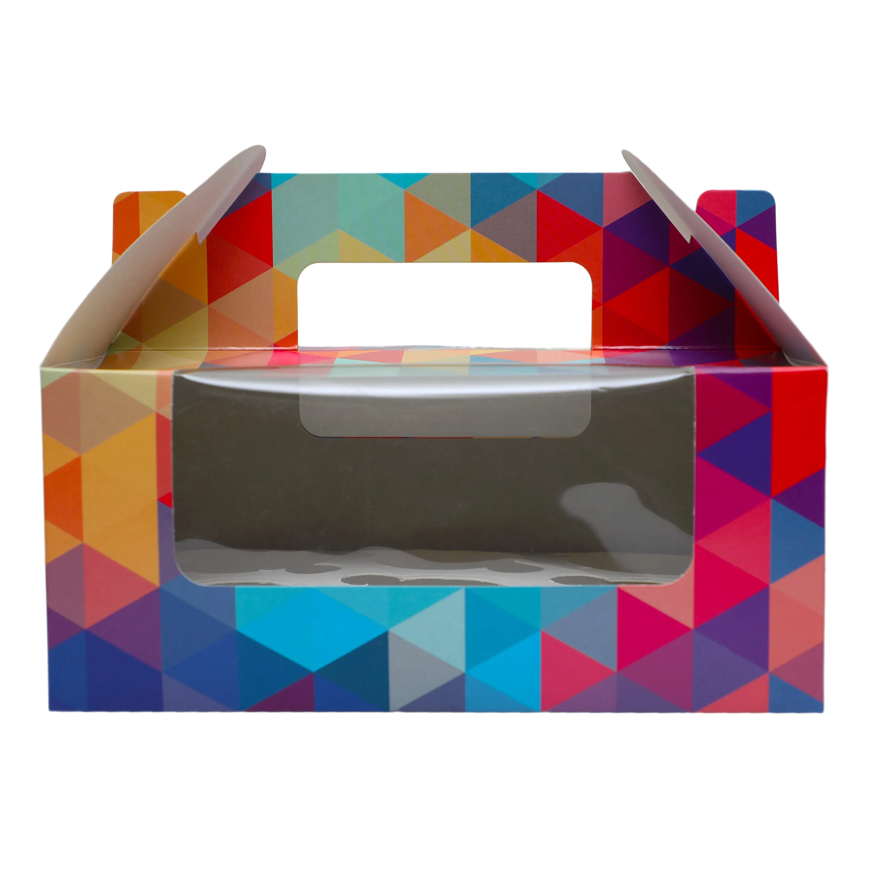 Esslly Cupcake Box | Polygon Design | Pack of 25