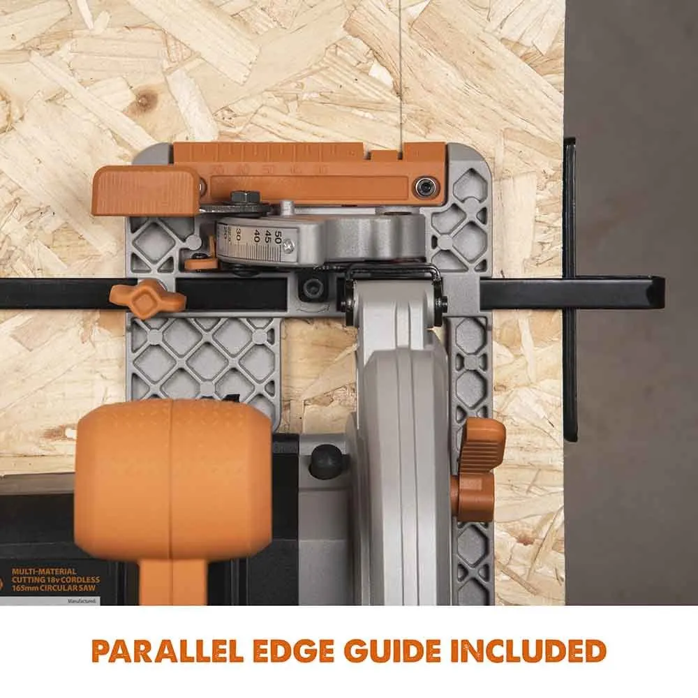 Evolution Cordless R165CCS-Li 6-1/2 in Circular Saw 20V Li-Ion EXT Inc Multi-Material Blade