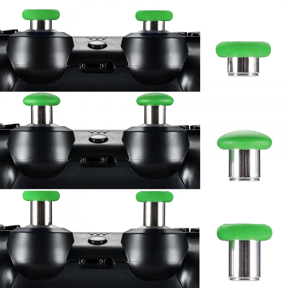 eXtremeRate Green Metal Magnetic Thumbsticks With Screwdrivers For Xbox One Elite PS4 Slim - XOJ2020