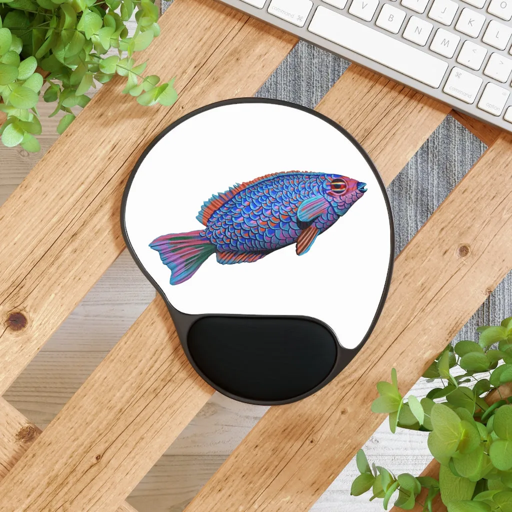 Fish Mouse Pad With Wrist Rest