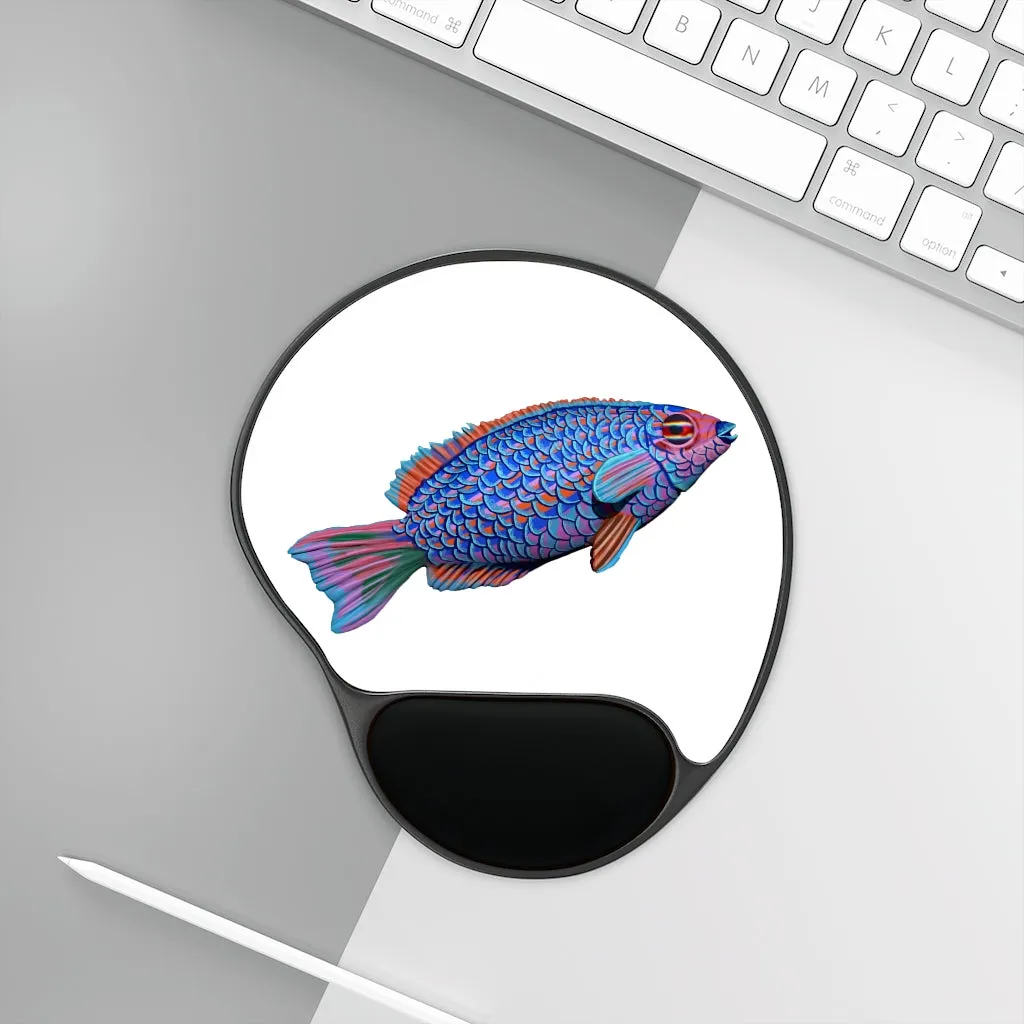 Fish Mouse Pad With Wrist Rest