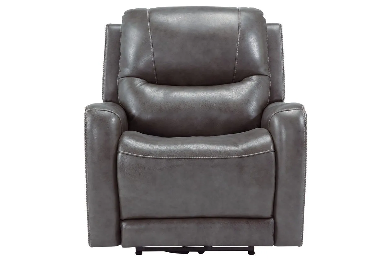 Galahad Smoke Power Recliner