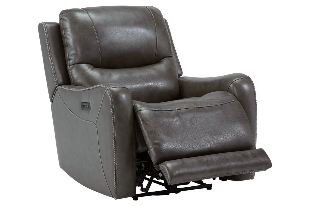 Galahad Smoke Power Recliner