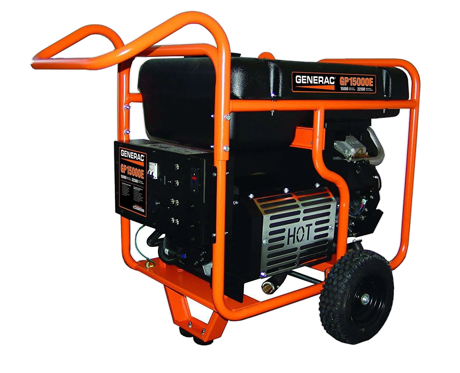 Generac GP15000E 15000W/22500W Gas Generator Electric Start Scratch & Dent