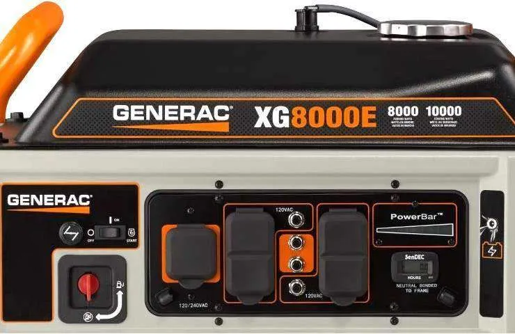 Generac XG8000E 8000W/10000W Generator Electric Start New