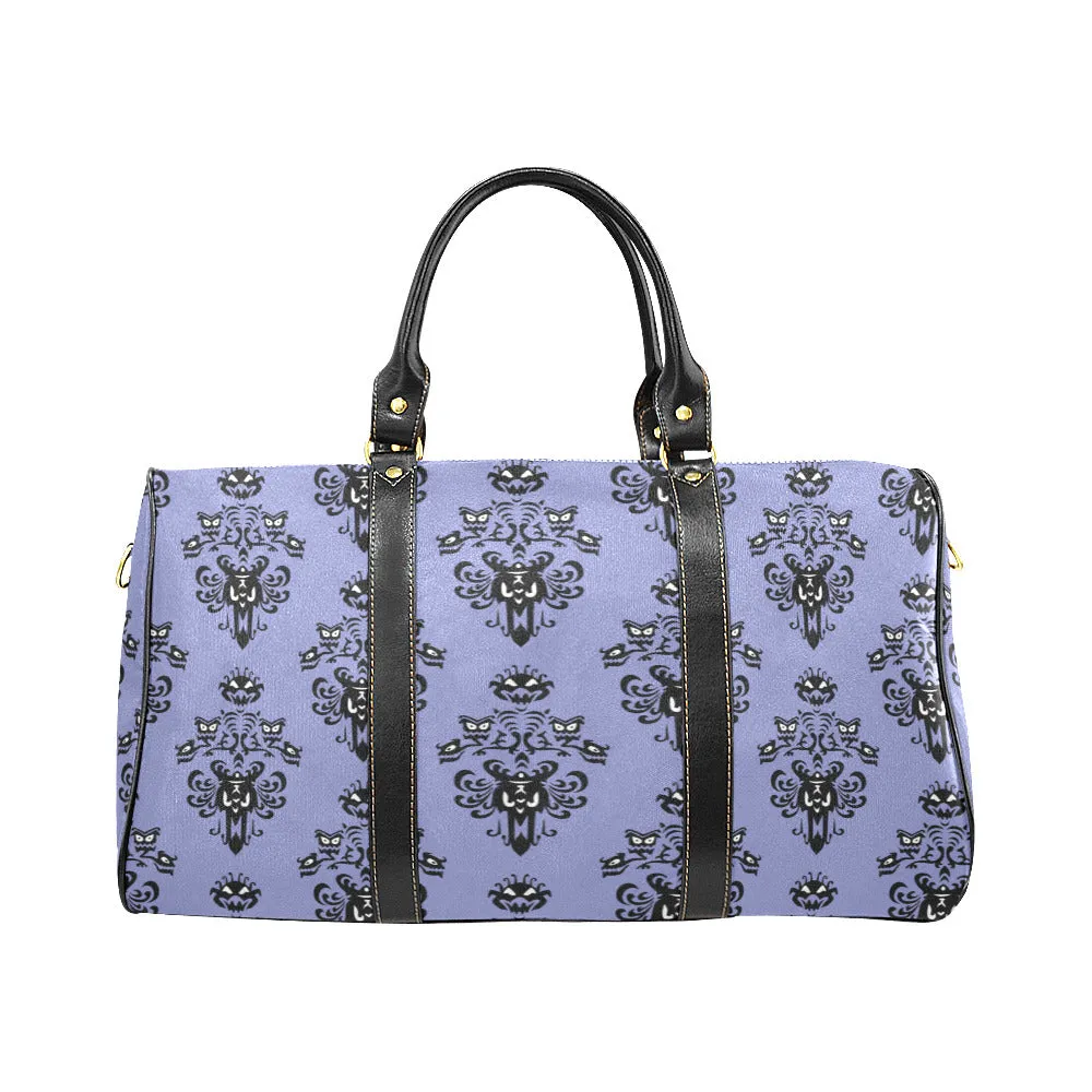 Haunted Mansion Wallpaper Waterproof Luggage Travel Bag