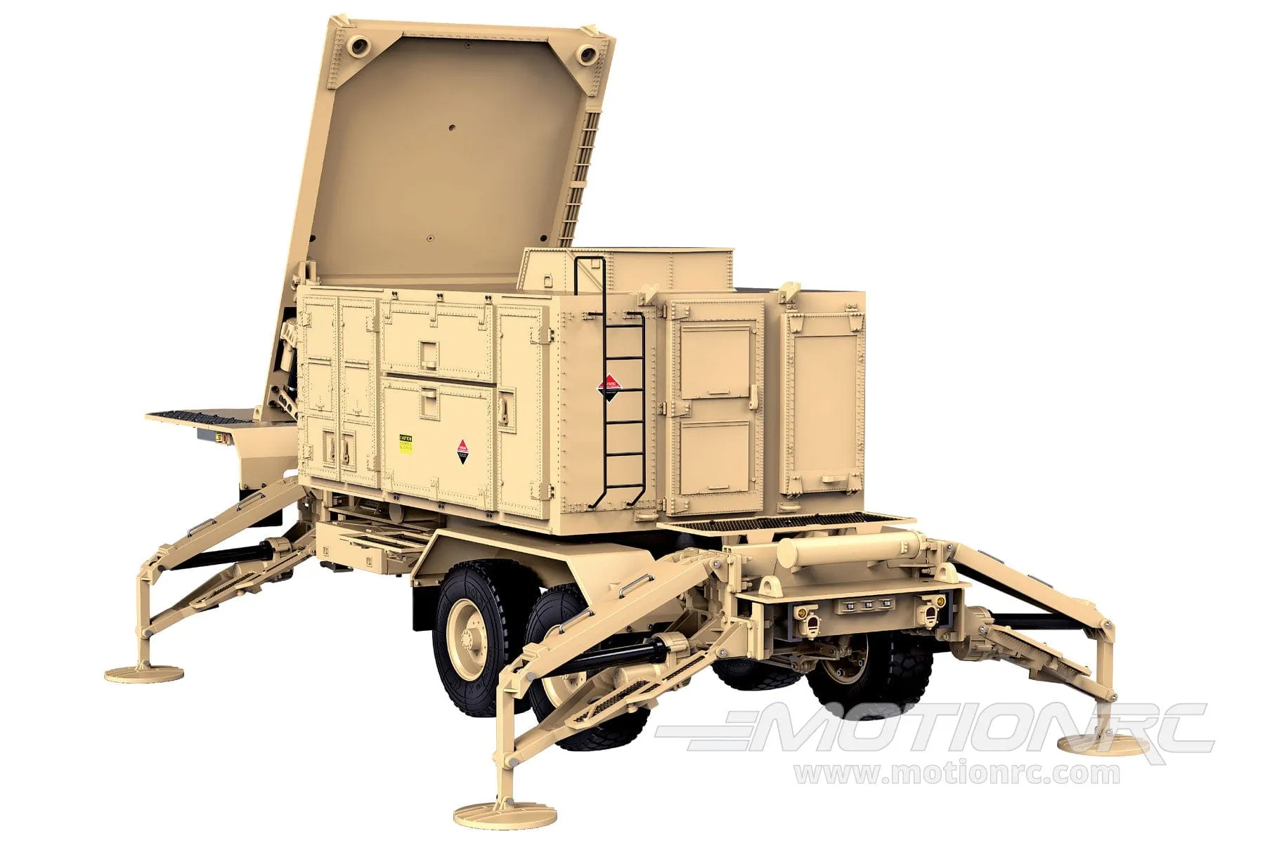 Heng Guan US Military Tan 1/12 Scale Radar Array Trailer - KIT